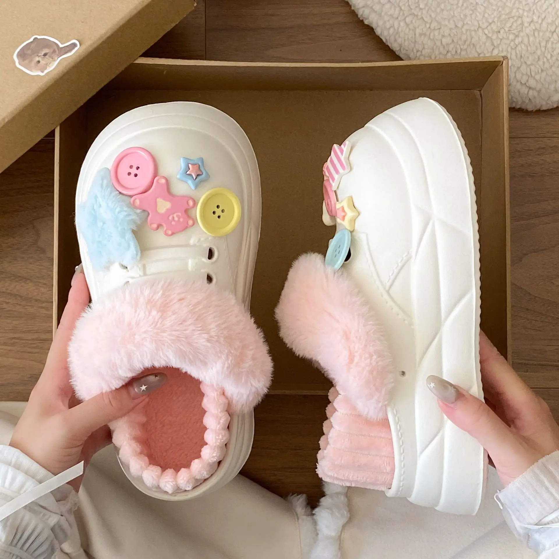 Warm Non-Slip Cotton Slippers for Women - Image 8