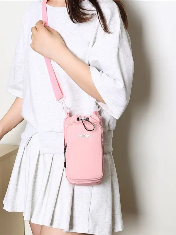 Pink Mini Water Bottle Bag for Women - Image 8