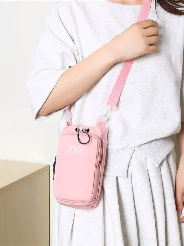 Pink Mini Water Bottle Bag for Women - Image 9