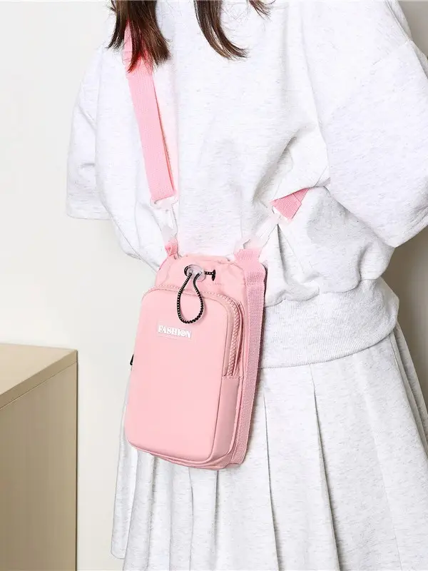 Pink Mini Water Bottle Bag for Women - Image 10