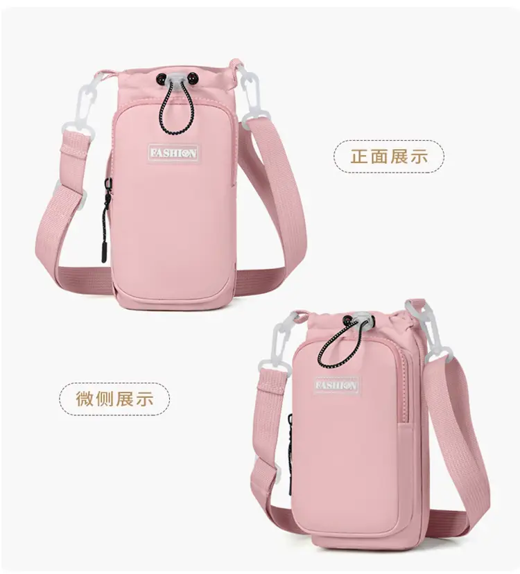 Pink Mini Water Bottle Bag for Women — feature 37