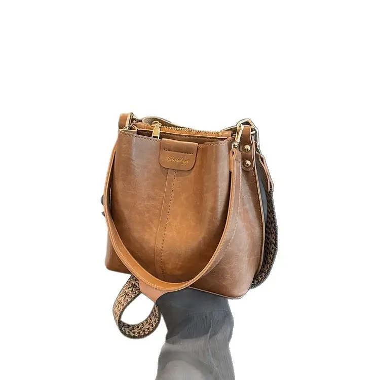 Women's Crossbody Bag Brown Leather 2025