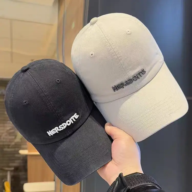 Women Embroidered Baseball Cap Red Black Large Head - Image 9