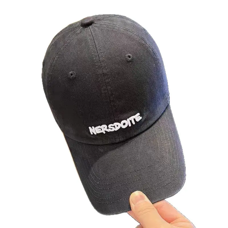Women Embroidered Baseball Cap Red Black Large Head - Image 12