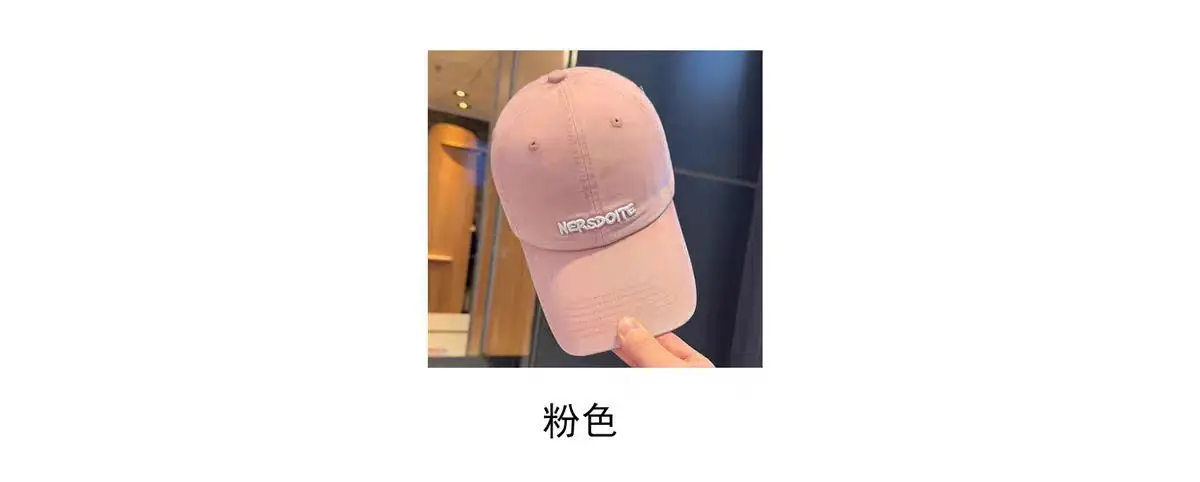 Women Embroidered Baseball Cap Red Black Large Head — feature 10