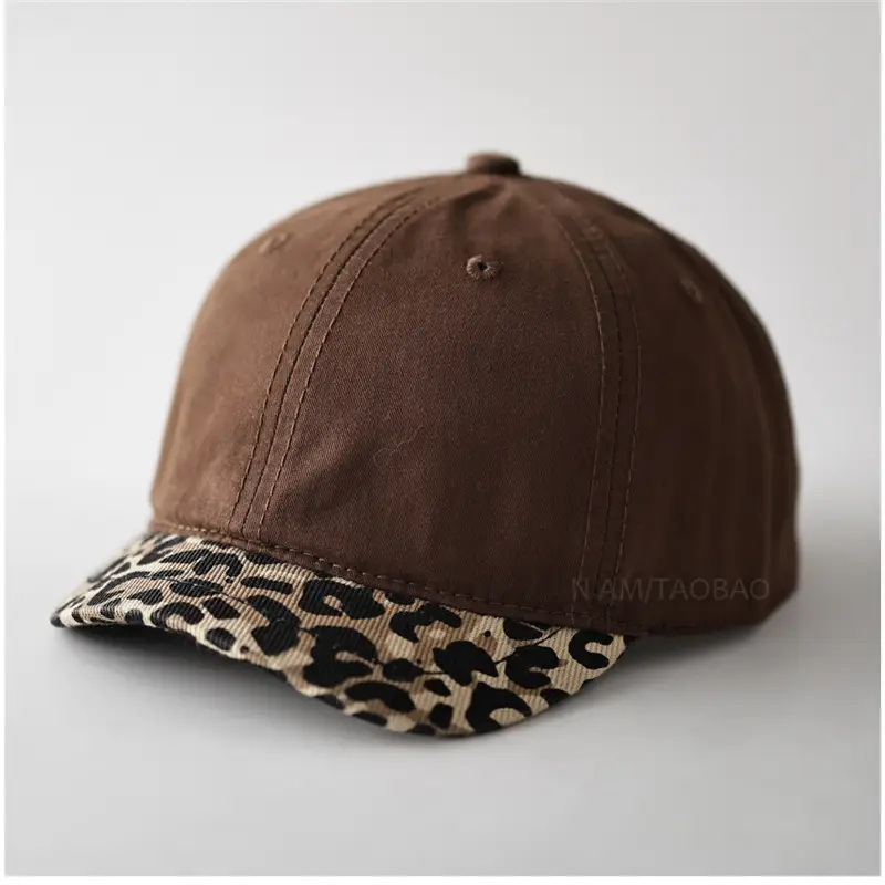 Leopard Print Cap for Men Women Brown - Image 6
