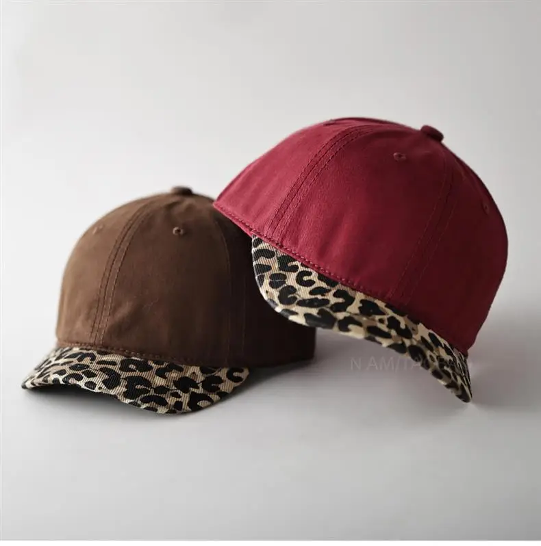Leopard Print Cap for Men Women Brown — feature 10