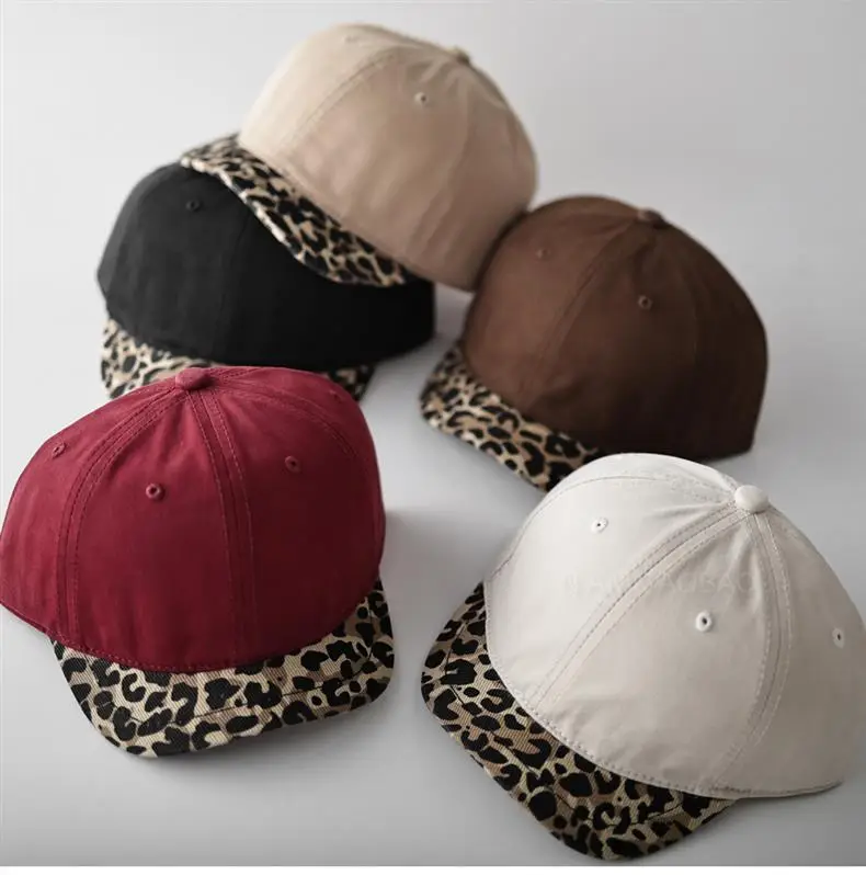 Leopard Print Cap for Men Women Brown — feature 11