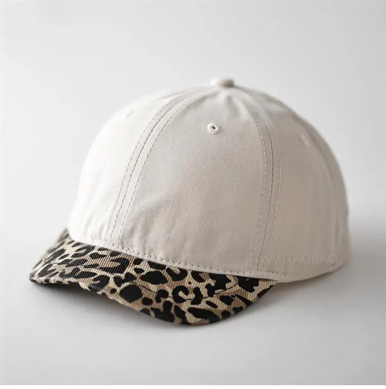 Leopard Print Cap for Men Women Brown — feature 2