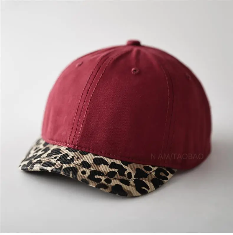 Leopard Print Cap for Men Women Brown — feature 3
