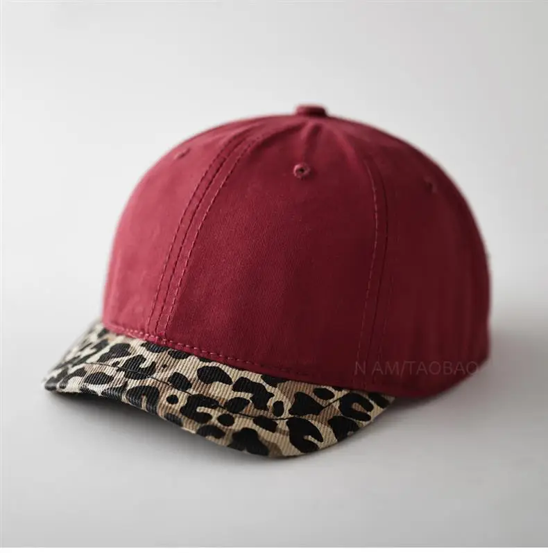 Leopard Print Cap for Men Women Brown — feature 4