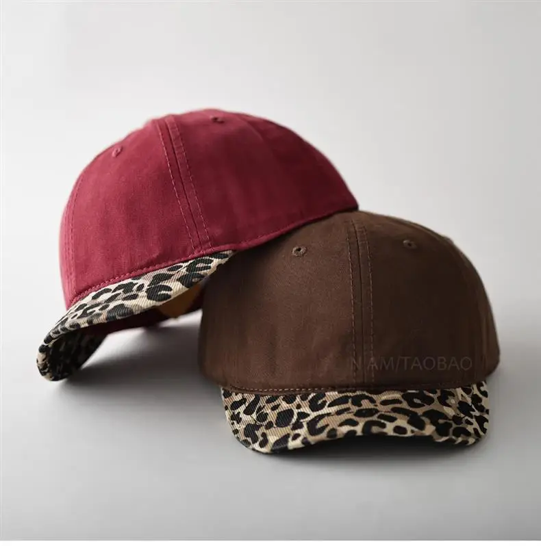 Leopard Print Cap for Men Women Brown — feature 6