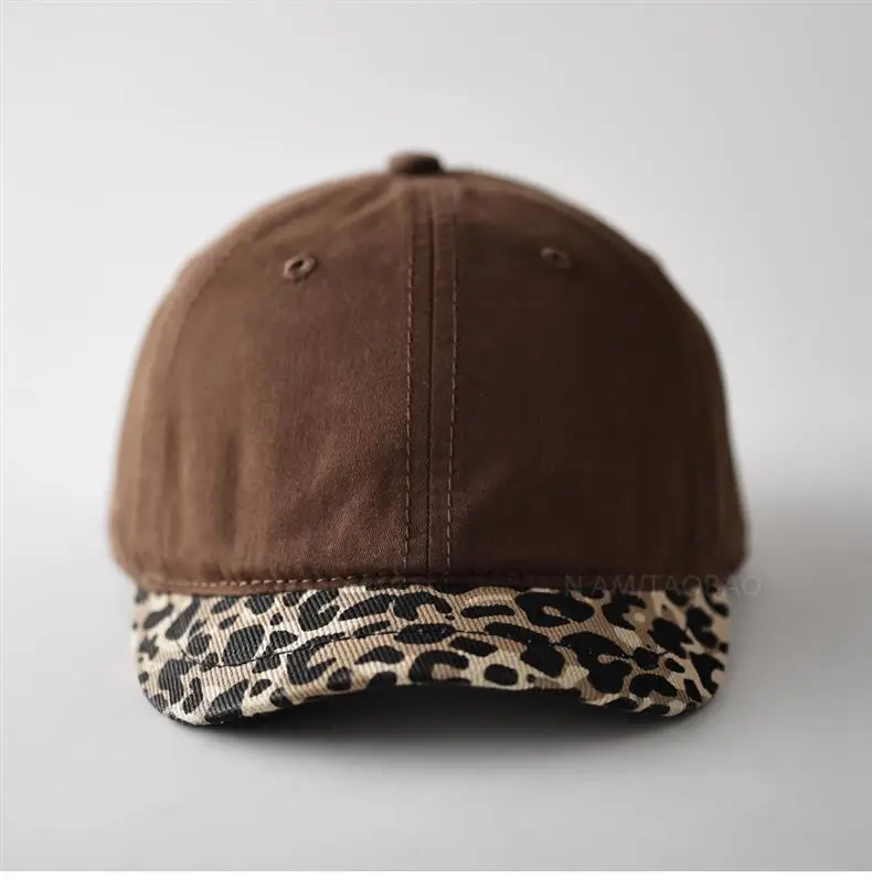 Leopard Print Cap for Men Women Brown — feature 7