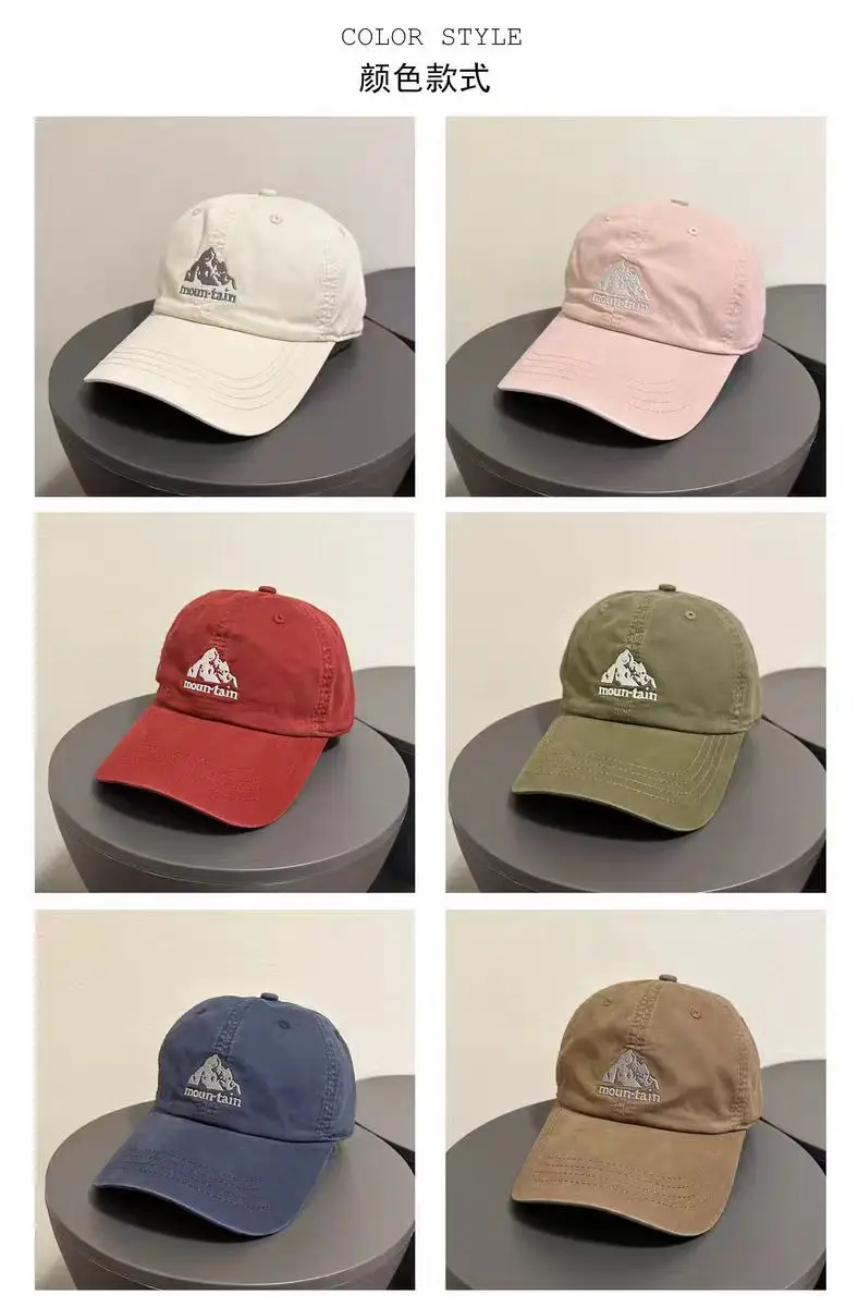 Pink American Style Embroidered Baseball Cap for Women — feature 4