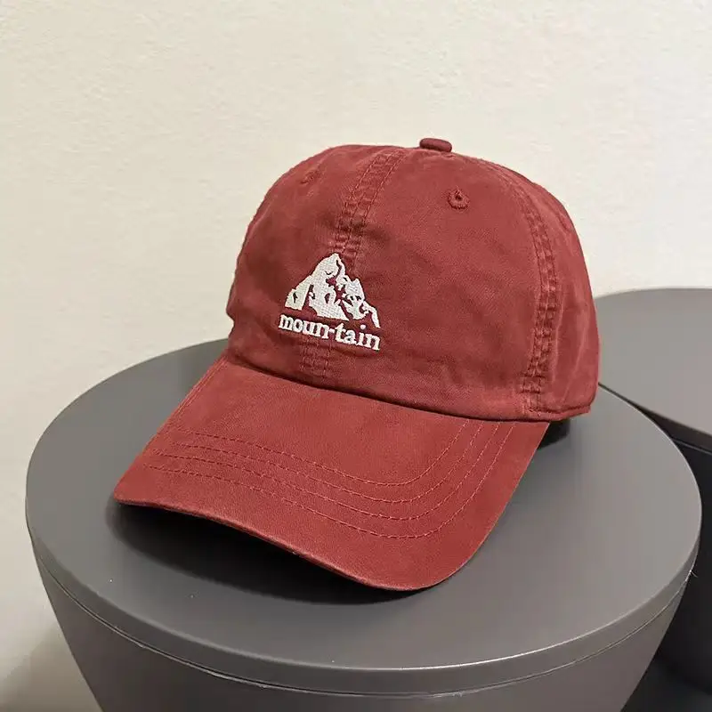 Pink American Style Embroidered Baseball Cap for Women - Image 8