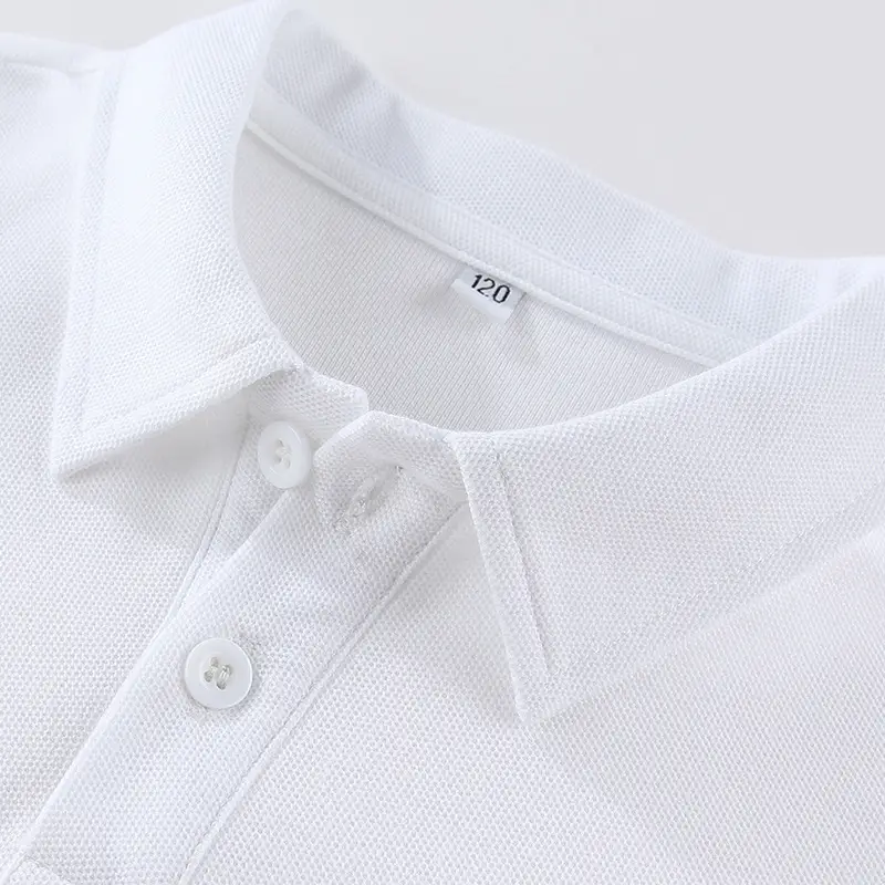 Children's Long Sleeve Polo Shirt Gray Knitted Spring — feature 12