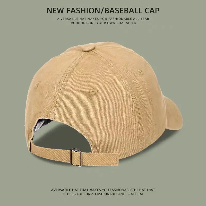 Women Baseball Cap Gray Embroidered Logo — feature 12
