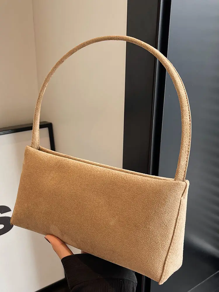 Retro Solid Color Underarm Bag for Women - Image 5