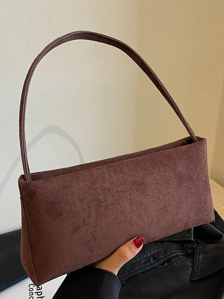 Retro Solid Color Underarm Bag for Women - Image 6
