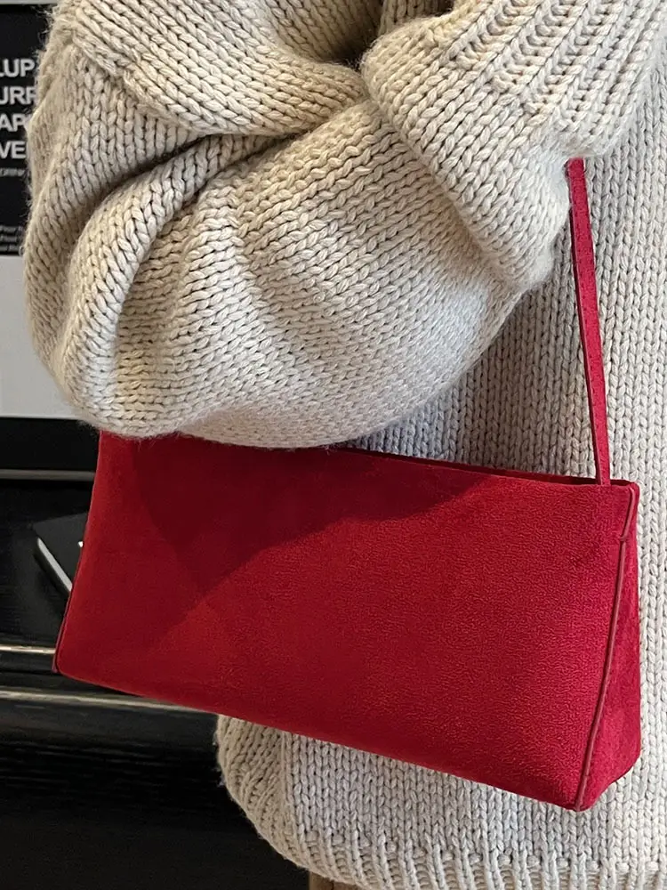 Retro Solid Color Underarm Bag for Women - Image 7