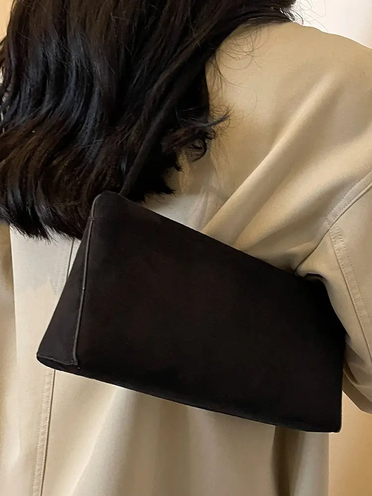 Retro Solid Color Underarm Bag for Women - Image 8