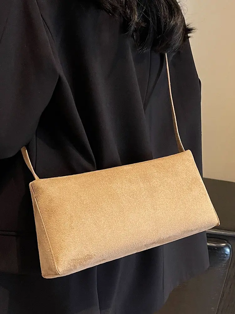 Retro Solid Color Underarm Bag for Women - Image 9