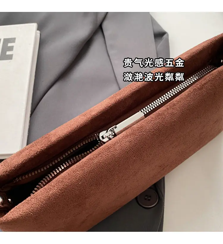 Retro Solid Color Underarm Bag for Women — feature 5