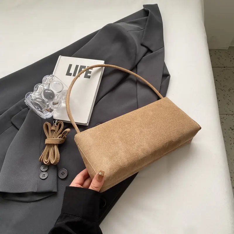 Retro Solid Color Underarm Bag for Women - Image 4