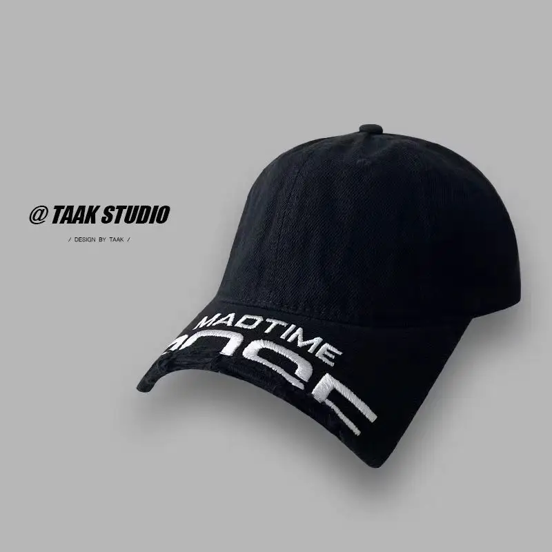 Women Black "Mad Time" Baseball Cap — feature 11