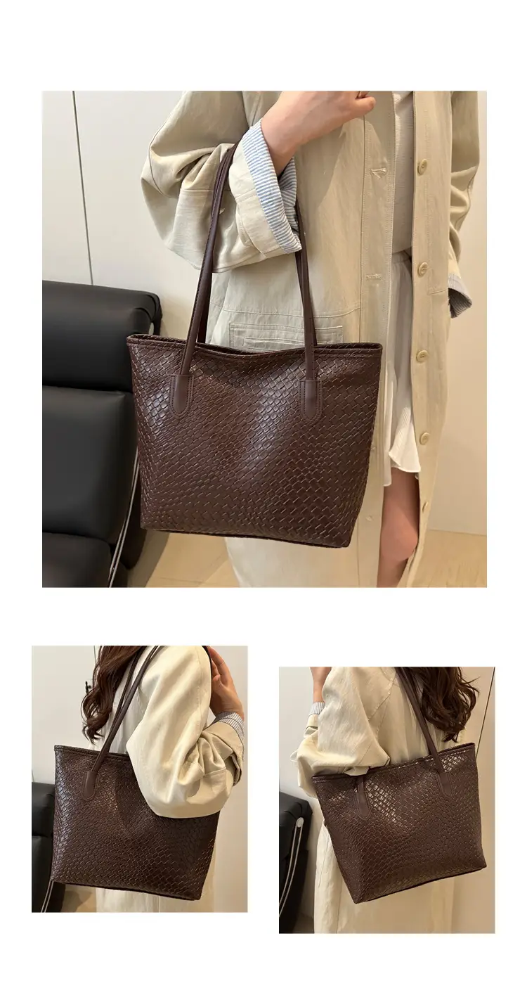 Women Woven Textured Shoulder Bags 2025 Autumn Winter — feature 10