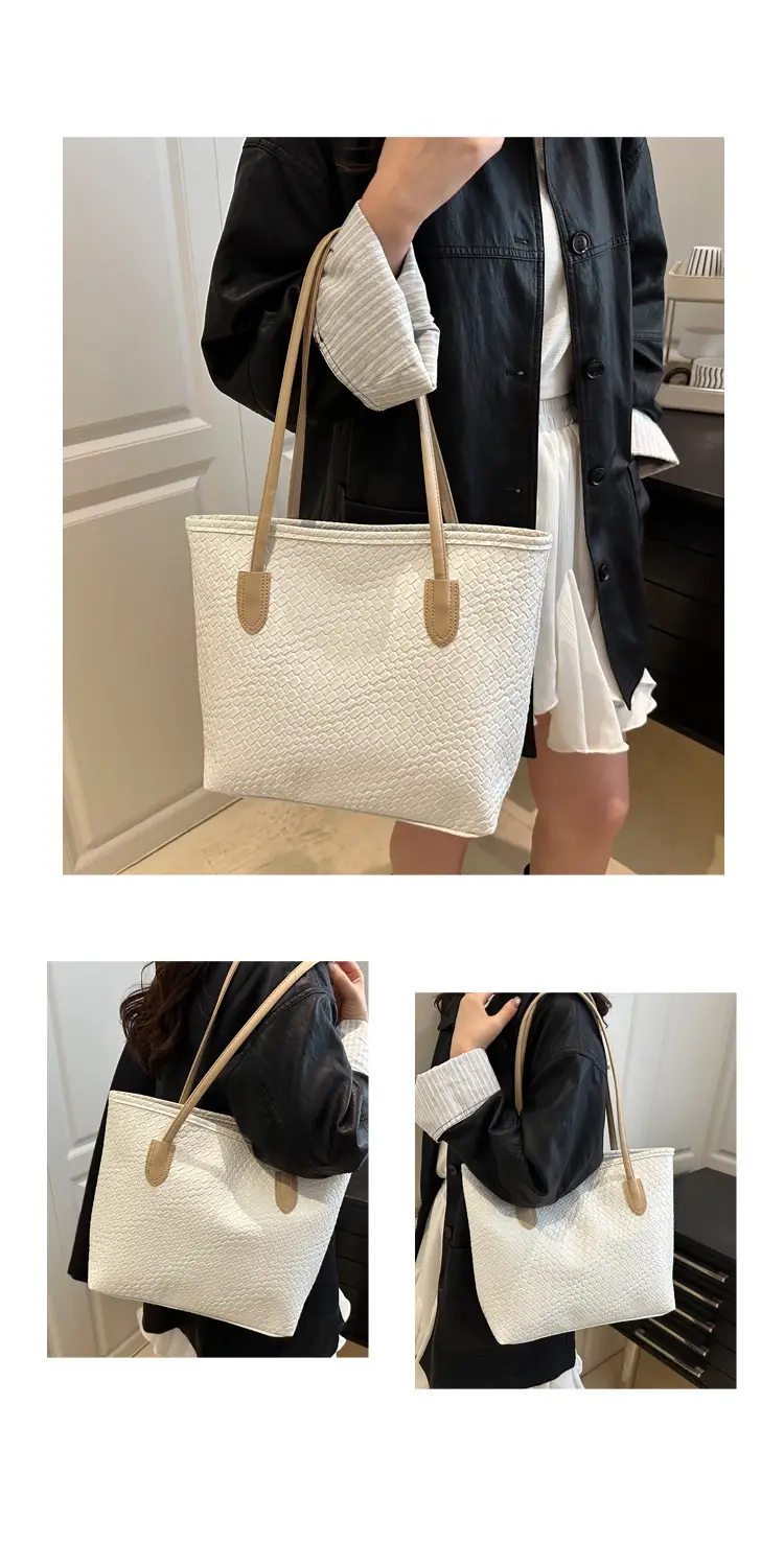 Women Woven Textured Shoulder Bags 2025 Autumn Winter — feature 11