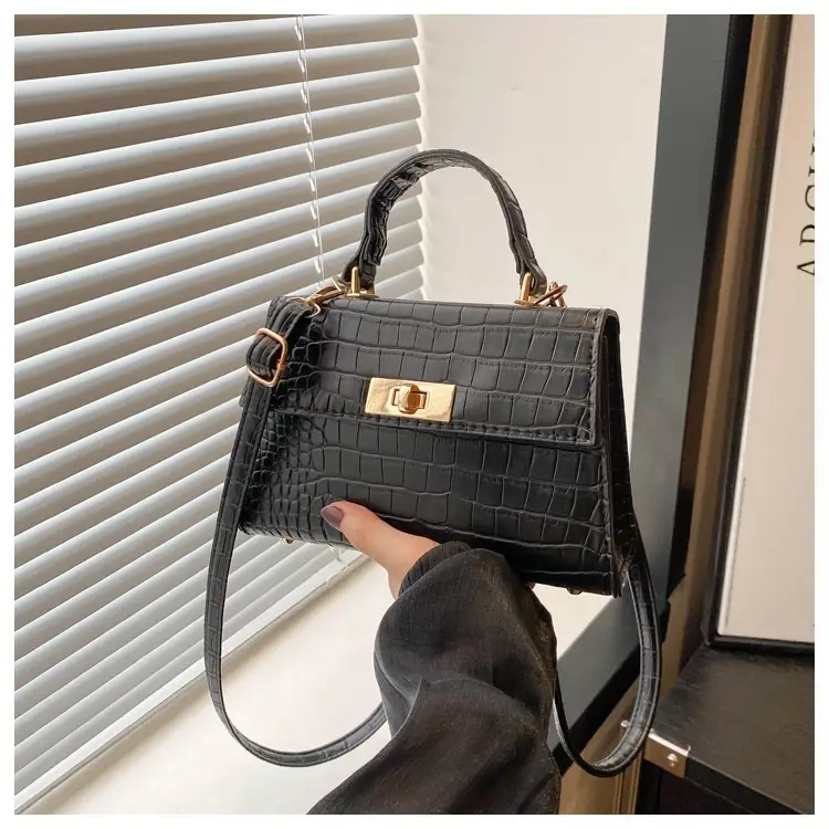 Pink Croc Leather Shoulder Bag for Women 2025 — feature 29