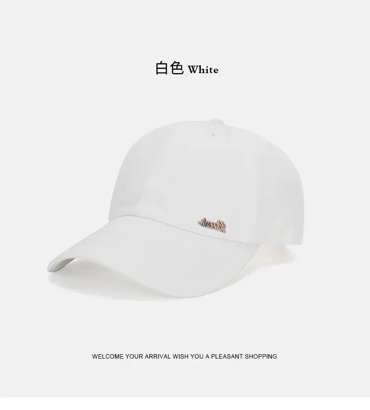 Pink Korean Style Men's Cotton Peaked Cap — feature 14