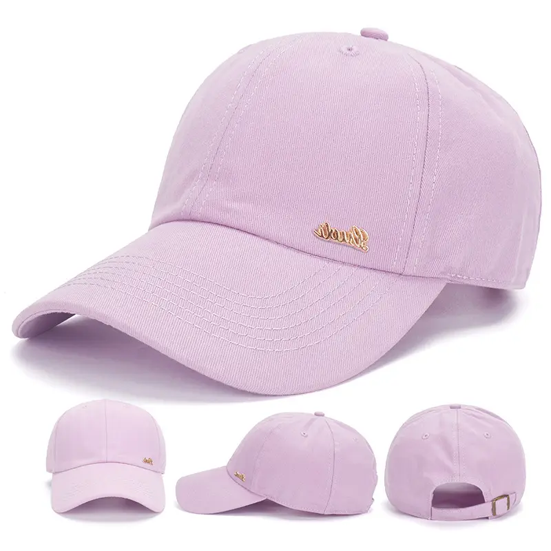 Pink Korean Style Men's Cotton Peaked Cap - Image 6