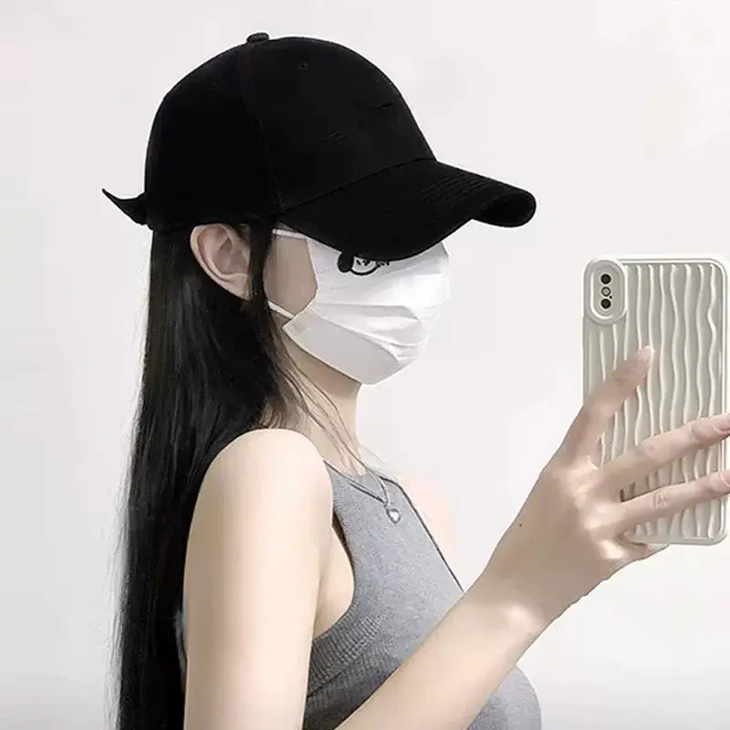 Women Baseball Cap Wig Cool Brown Full Headwear — feature 8