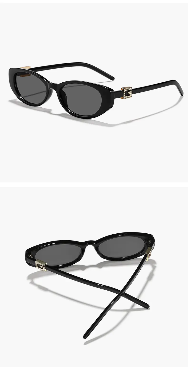Men Women Oval Sunglasses Brown Tinted Street Photography — feature 12