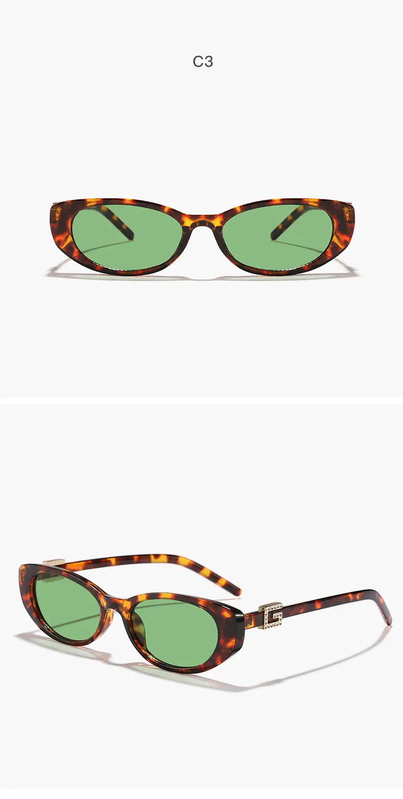 Men Women Oval Sunglasses Brown Tinted Street Photography — feature 14