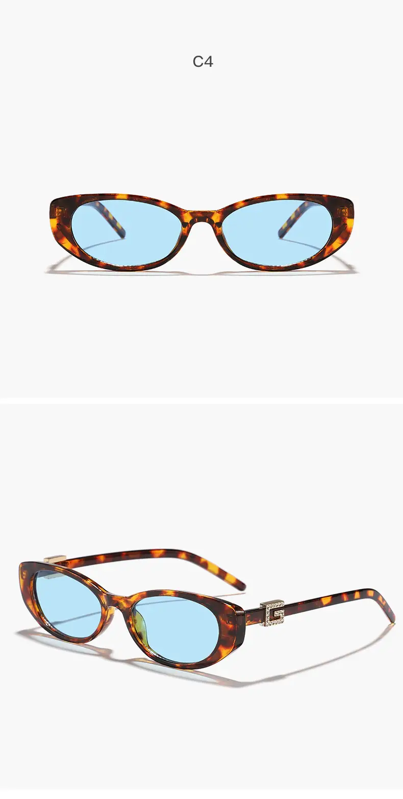 Men Women Oval Sunglasses Brown Tinted Street Photography — feature 15