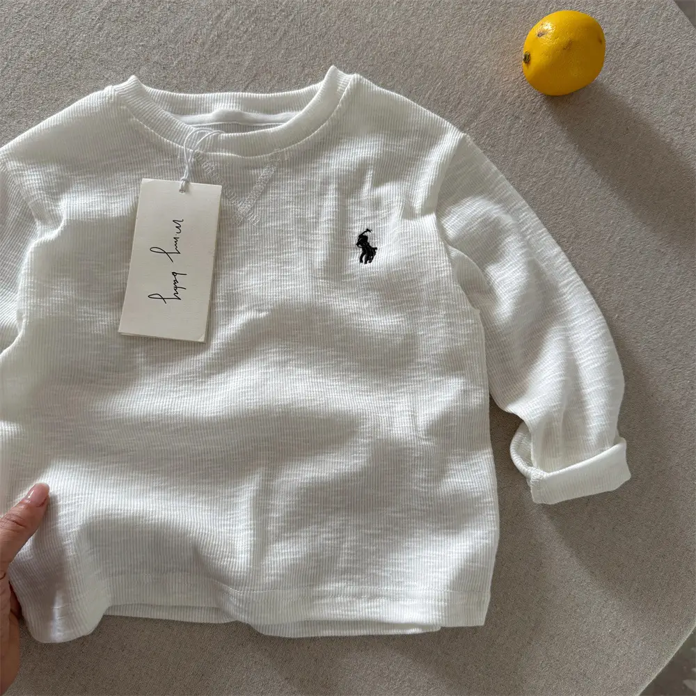Brown Long Sleeve T-Shirt for Boys Spring Autumn — feature 11