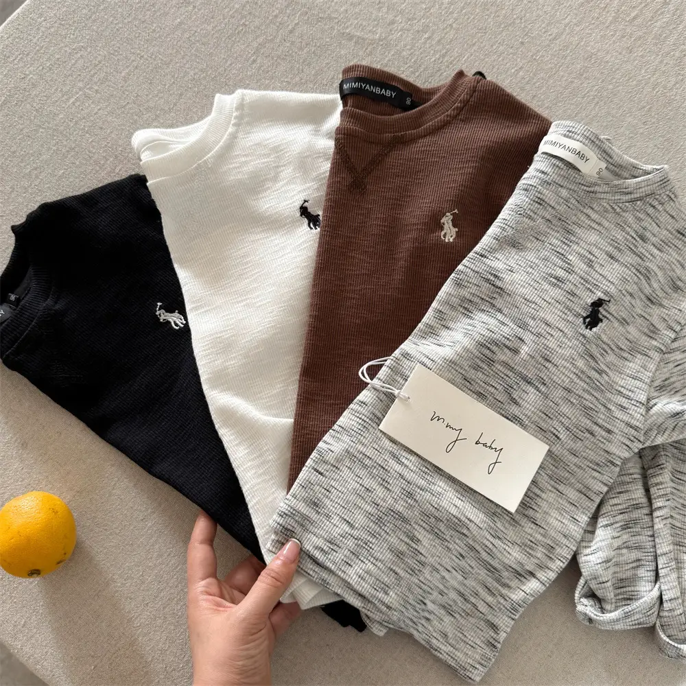 Brown Long Sleeve T-Shirt for Boys Spring Autumn — feature 8