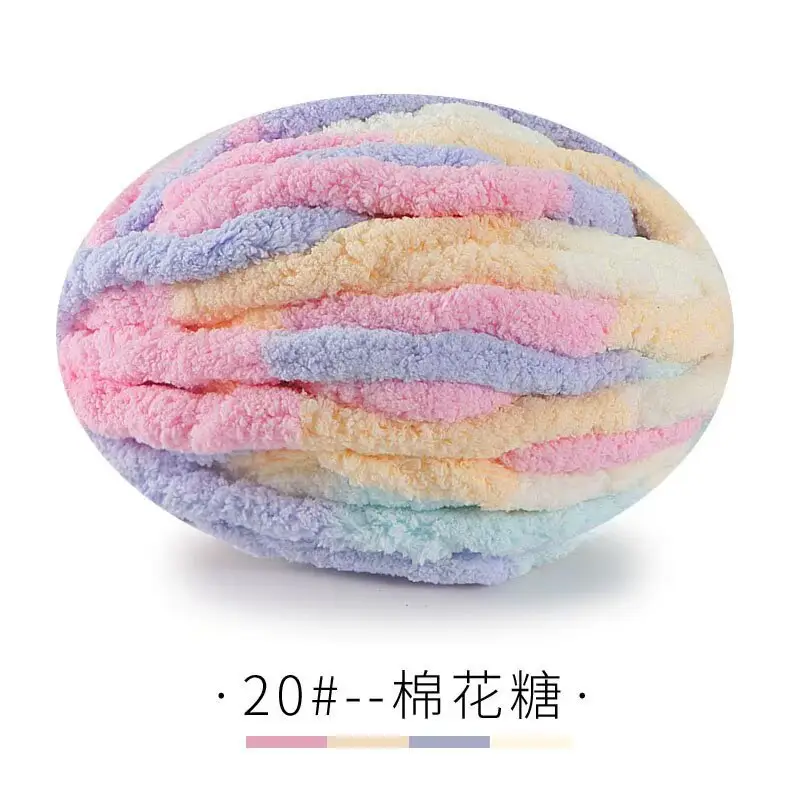 Cat Tail Thick Ice Stick Sausage Yarn Thick Wool Wrapped Around a Large Tree Hand-Knitted Crochet Bag Cushion Soft Finger-Knitted Blanket Yarn