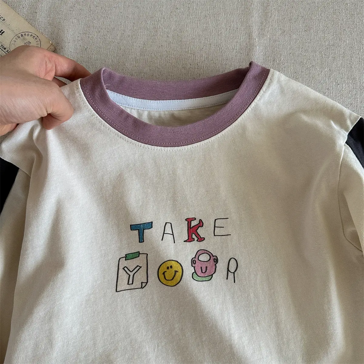 Boys Long Sleeve T-Shirt White Cartoon Print Spring Autumn 2025 — feature 15