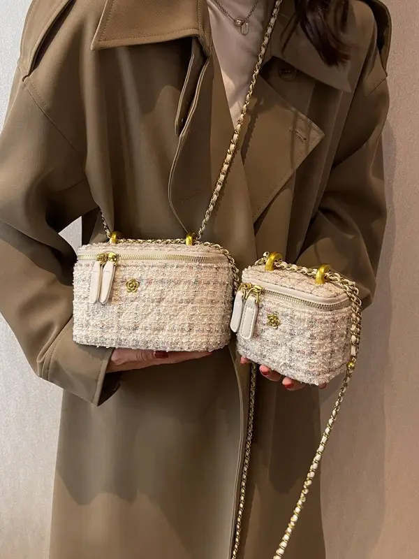 Pink Chiffon Chain Crossbody Bags for Women 2025 - Image 13