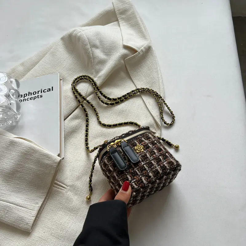 Pink Chiffon Chain Crossbody Bags for Women 2025 - Image 6