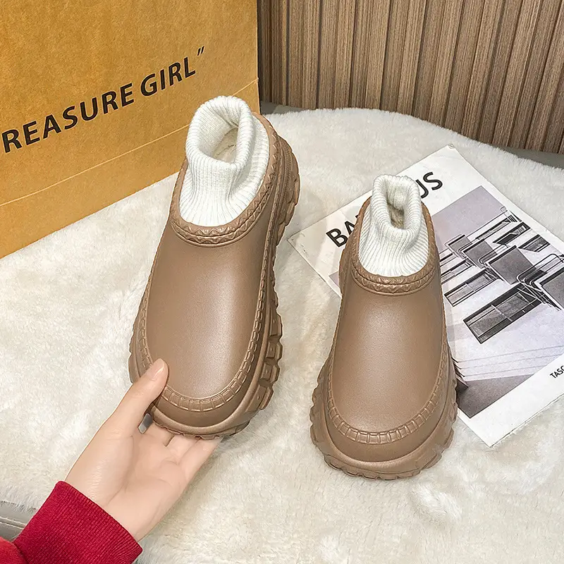 White Cross-Border Cotton Slippers for Women