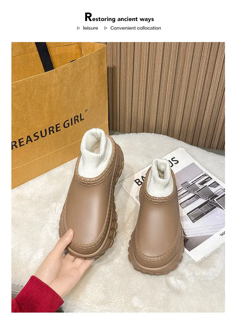 White Cross-Border Cotton Slippers for Women — feature 14