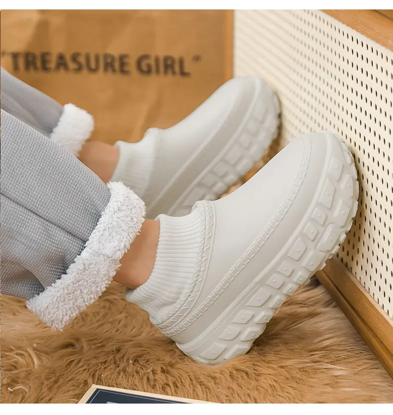 White Cross-Border Cotton Slippers for Women — feature 16