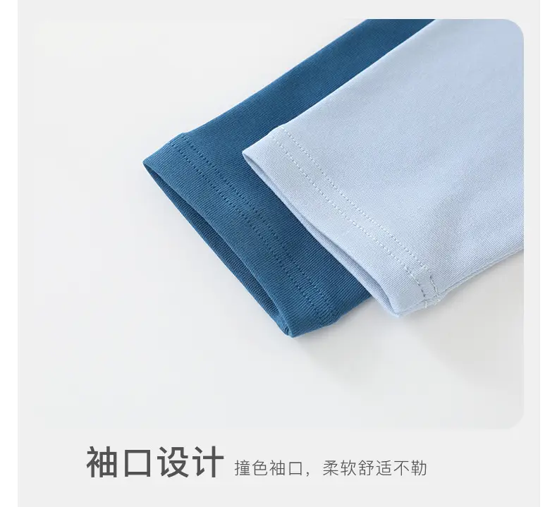 Duuduu Baby Long Sleeve T-Shirts Set Blue Yellow — feature 28