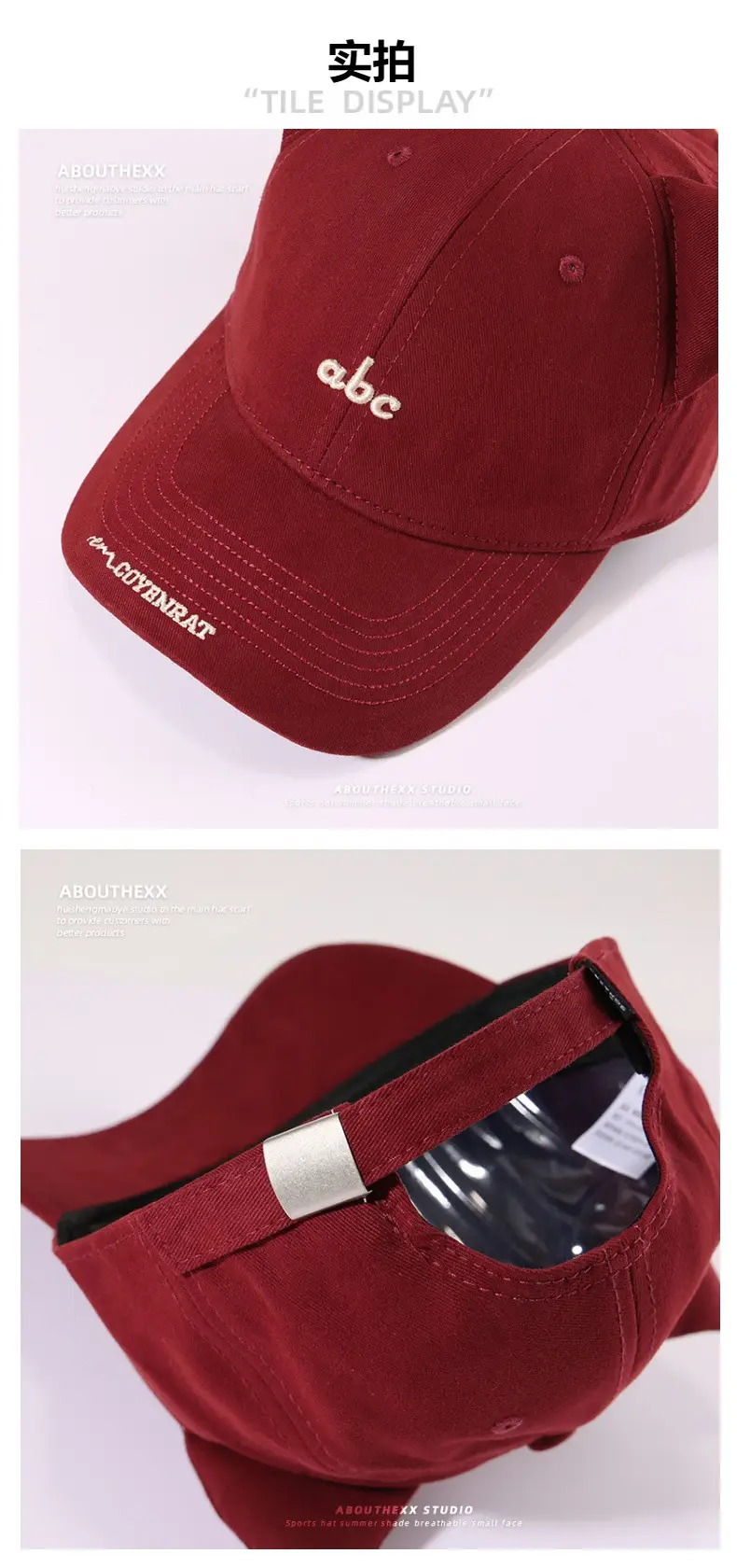 Cat Ear Cartoon Baseball Cap for Women Men Dark Blue — feature 10