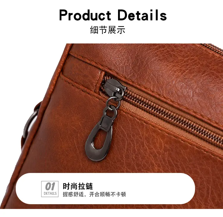 Brown Washed Leather Crossbody Bag for Women — feature 31